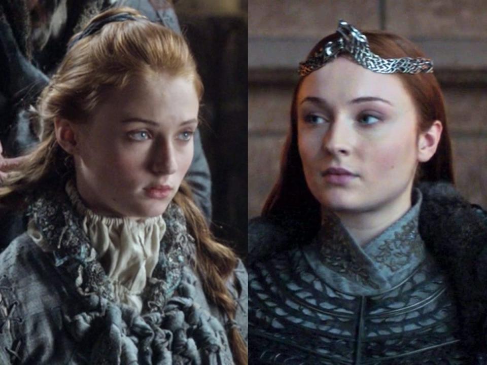Sansa Stark pilot finale Sophie Turner Game of Thrones HBO 