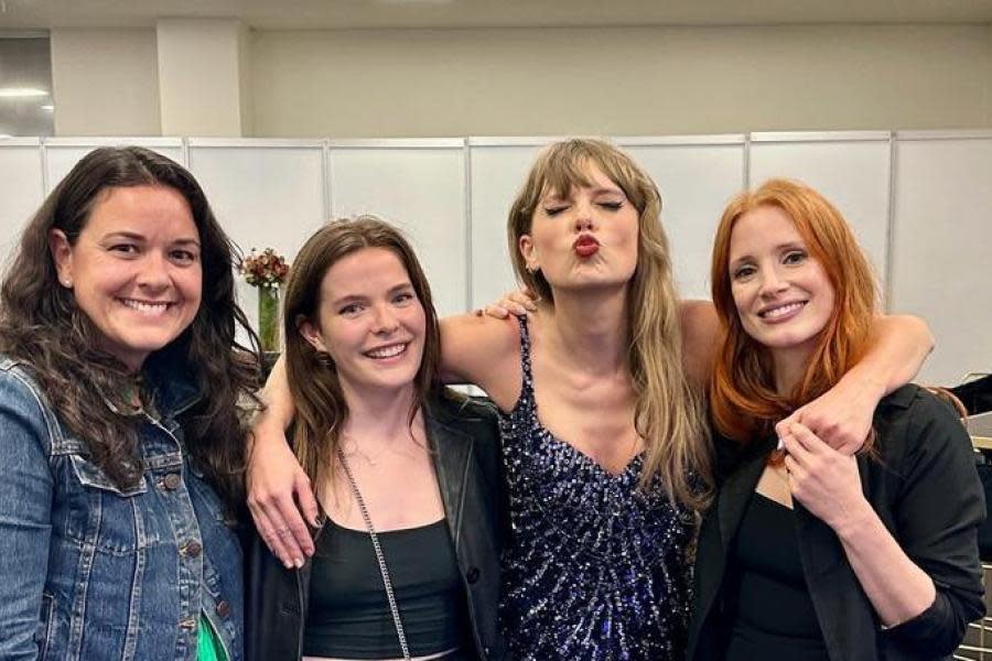 Jessica Chastain visitó México para ir al concierto de Taylor Swift 