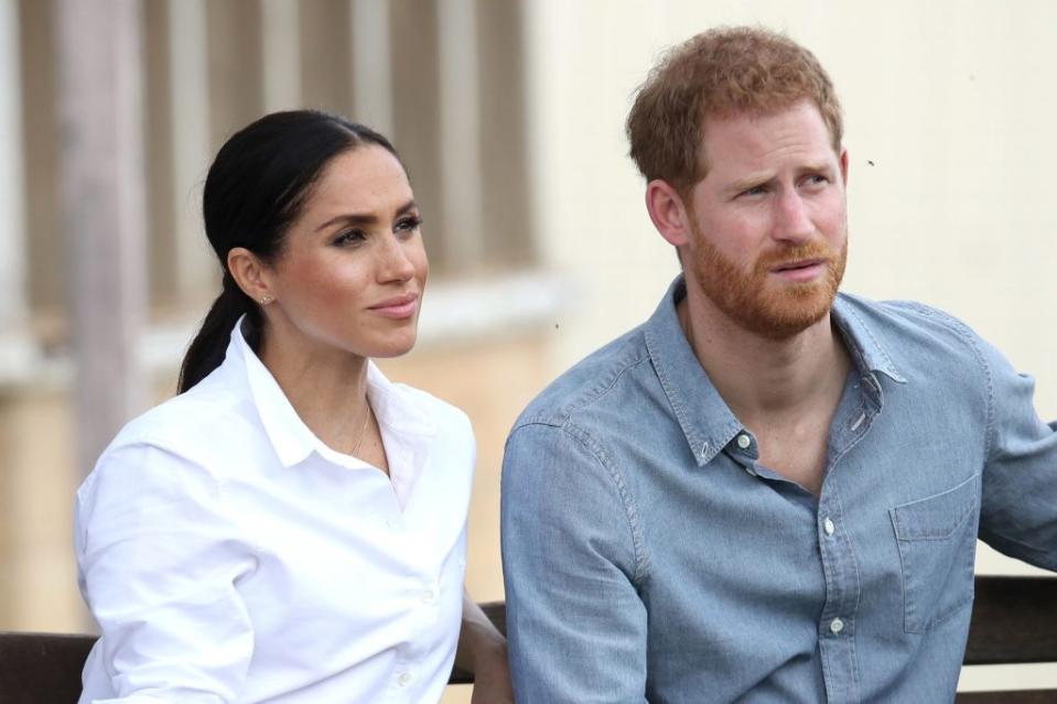 Prince Harry and Meghan Markle have been subtly demoted on Buckingham Palace’s official website. Getty Images