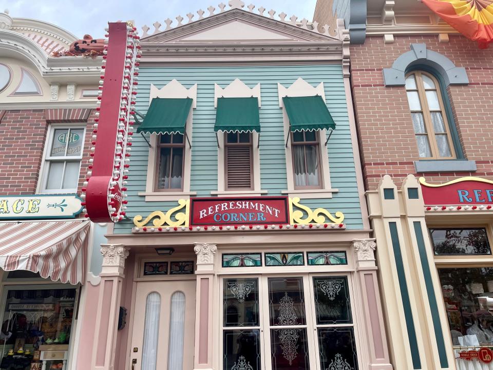 shot of buildings on main street usa at disneyland