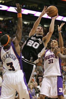 Manu Ginobili from Argentina won four NBA championships with the San Antonio Spurs. ASSOCIATED PRESS