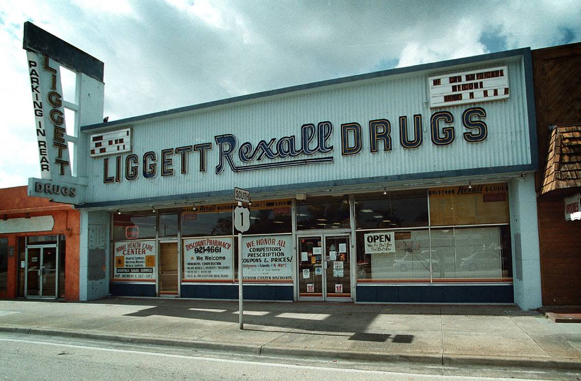 An old-fashioned drugstore is still operating on Federal Highway in Dania Beach.