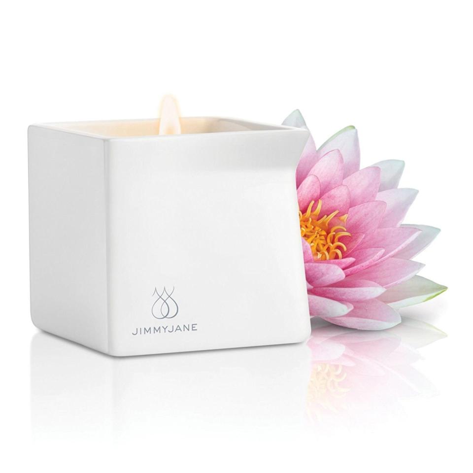 "The <a href="https://www.amazon.com/Jimmyjane-Afterglow-Natural-Massage-Candle/dp/B00XIKGUDA" target="_blank">Afterglow</a>&nbsp;is a solid candle made from natural, good-for-the-skin ingredients (including jojoba, shea butter, vitamin E and aloe) that melt into a luxurious, smoky, sweet-smelling massage oil for partners to use while indulging in major manual fun. Housed in an elegant ceramic container, with a pinched corner to facilitate pouring, this massage oil is the perfect complement to massage, sensual or not." --&nbsp;<i><a href="https://www.laurelsteinberg.com/" target="_blank">Laurel Steinberg</a>, psychotherapist and assistant professor of sexology at the American Academy of Clinical Sexologists</i>