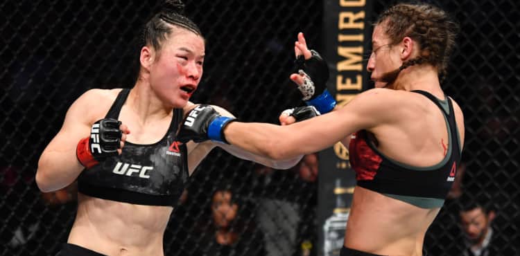 Zhang Weili cracks Joanna Jedrzejczyk at UFC 248