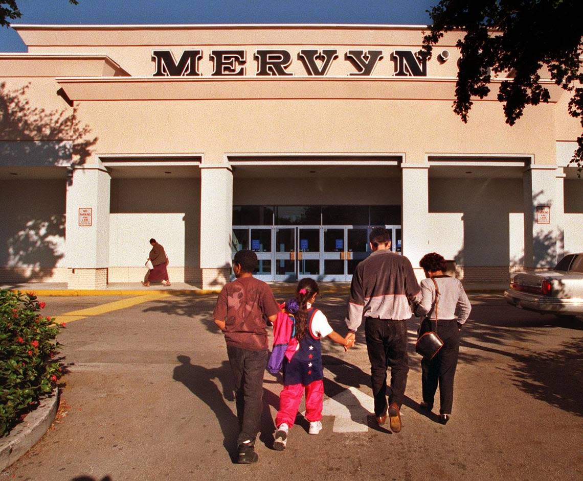 In 1997, customers at Mervyn’s department store on U.S. 1 in Coconut Grove.