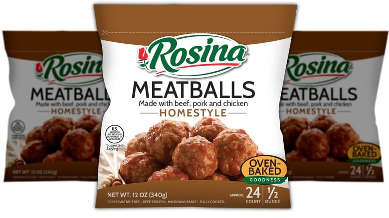 bag of Rosina homestyle meatballs