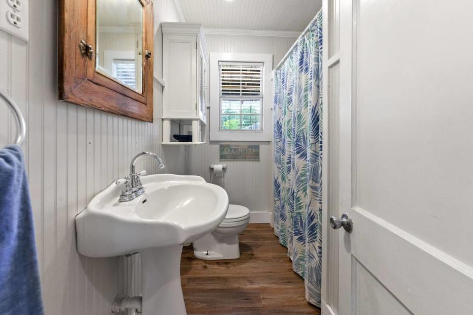 One of the bathrooms at Breezy Porches in Waveland. MS Real Estate Photography