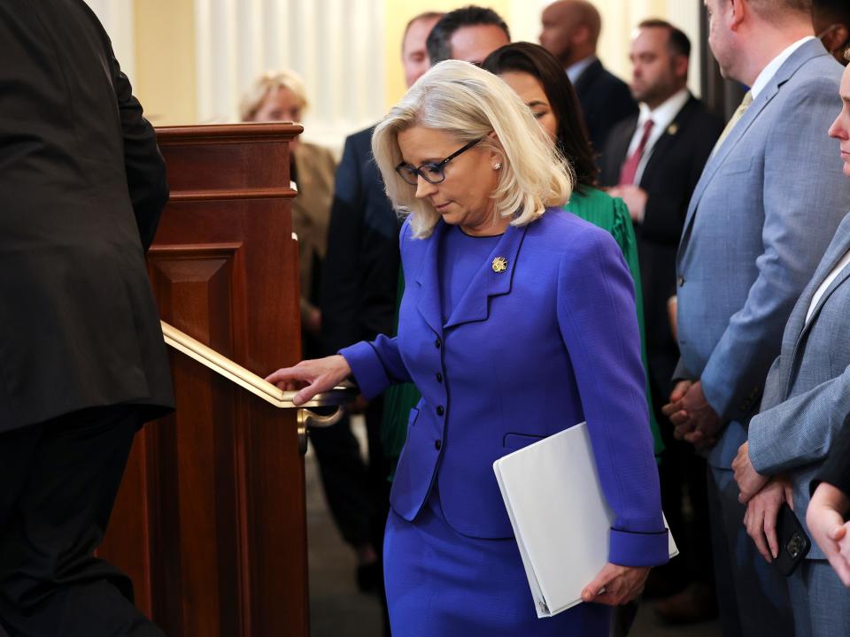 Liz Cheney arrives at hearing