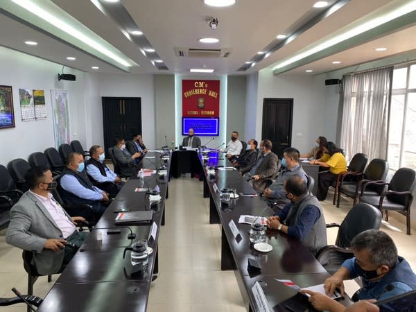 Mizoram government held a cabinet meeting to discuss the situation at the border between the state and Assam. [Photo/Pu Zoramthanga Twitter]