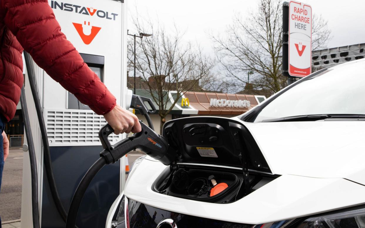 There are only about 19,000 charging points and it could cost £16.7 billion to hit the Government's target - PA