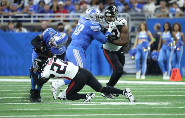 Sam LaPorta makes 45-yard grab for first career NFL touchdown in Falcons- Lions game - On3