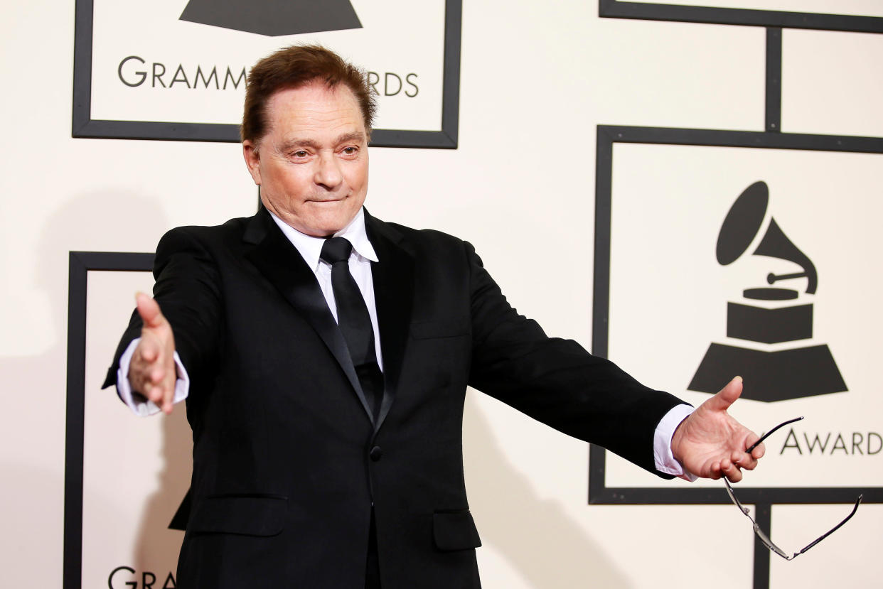 Marty Balin arriving at the 58th Grammy Awards in Los Angeles on Feb. 15, 2016. (Photo: Danny Moloshok/AP)