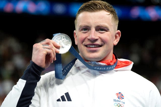 Adam Peaty with his Olympic silver medal