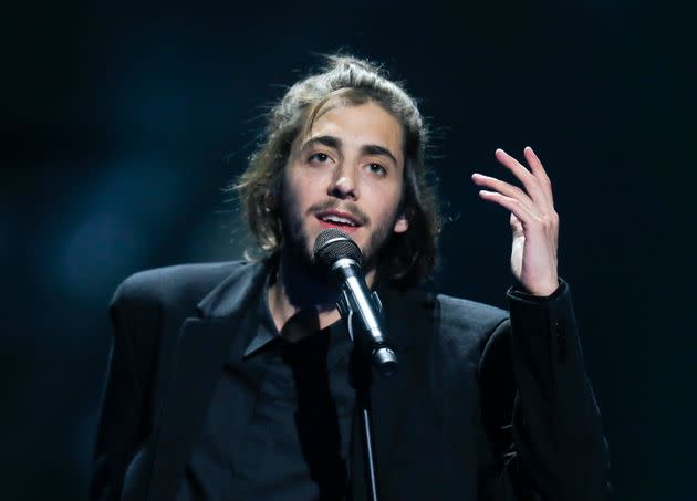 Salvador Sobral won Eurovision in 2017 with his song Amar Pelos Dois (Photo: via Associated Press)