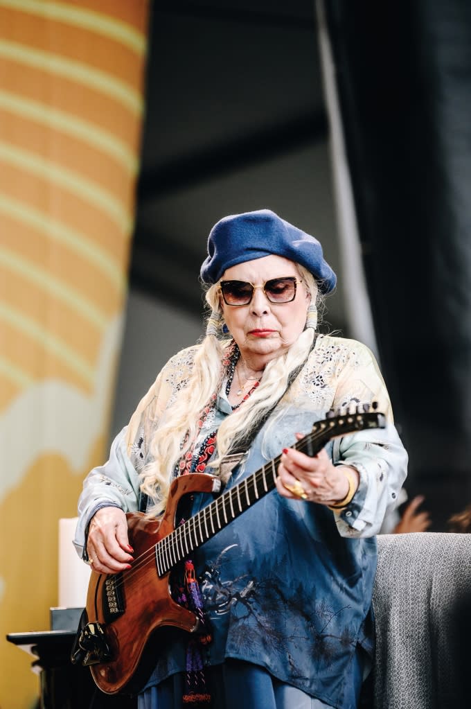Joni Mitchell at the Newport Folk Festival (Photo: Nina Vestervelt)