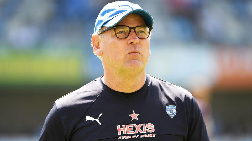 Former Springboks coach Jake White is seen here during a French rugby match.