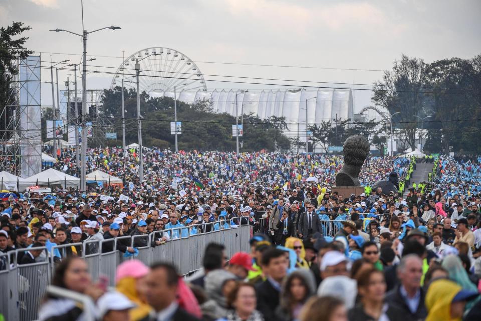 FOTOS: El Papa y su primer gran evento de masas en Colombia