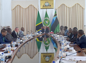 On June 15, 2023, members of the Astra Energy Inc. team: Tony Thompson the VP, Electrical Power Generation; Dan Claycamp, CEO of Astra Holcomb Energy Systems; and Charles Andy Mahiga from the American Embassy, met with the president of Zanzibar, H.E. Dr. Hussein Ali Mwinyi.