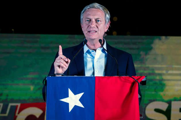 José Antonio Kast, a far-right congressman with deep dies to Chile's Pinochet dictatorship, is locked in a tight race with Gabriel Boric ahead of Sunday's presidential election. (Photo: ERNESTO BENAVIDES via Getty Images)