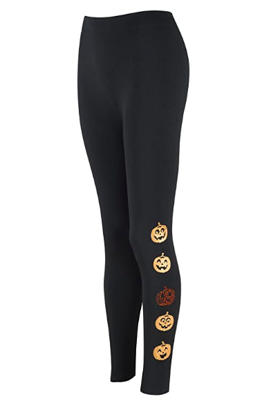 Eliacher Women's High-Waist Seamless Halloween Leggings (Photo via Amazon)