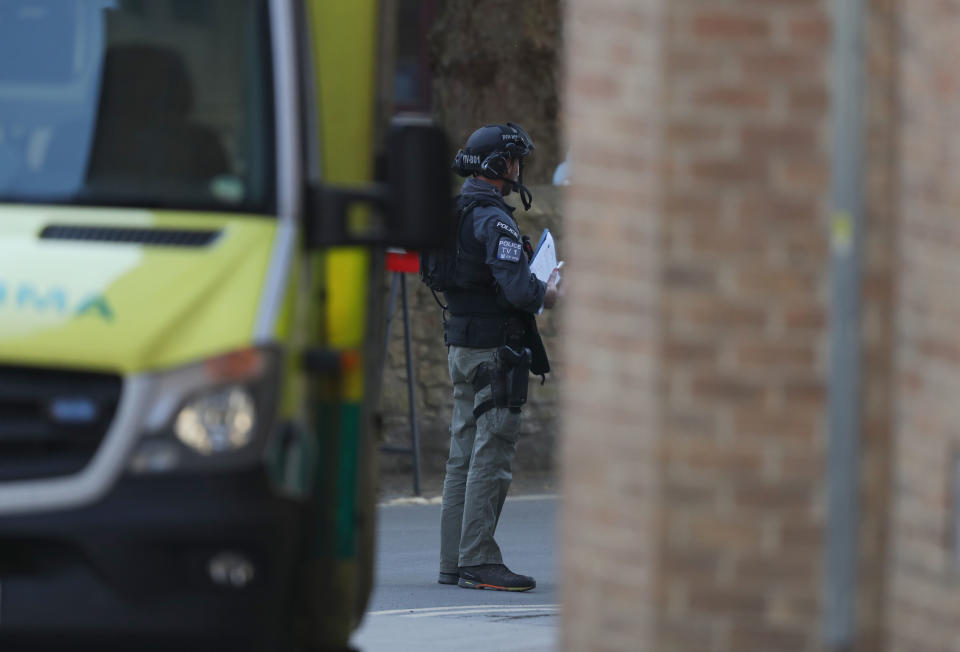 Police presence near a property in Oxford where the stand-off took place (Picture: PA) 