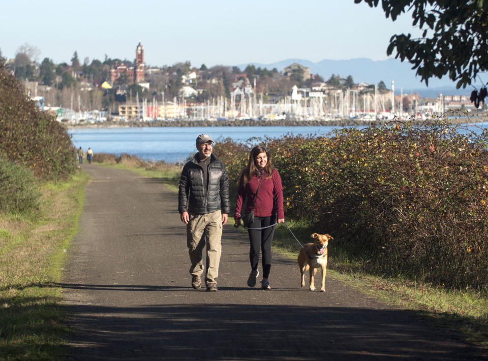 The 130-mile Olympic Discovery Trail skirts the waterfront of Port Townsend