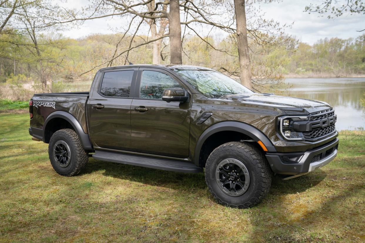 The new 2024 Ford Ranger Raptor was revealed during an event on May 8, 2023, at Camp Woodbury in Dexter.