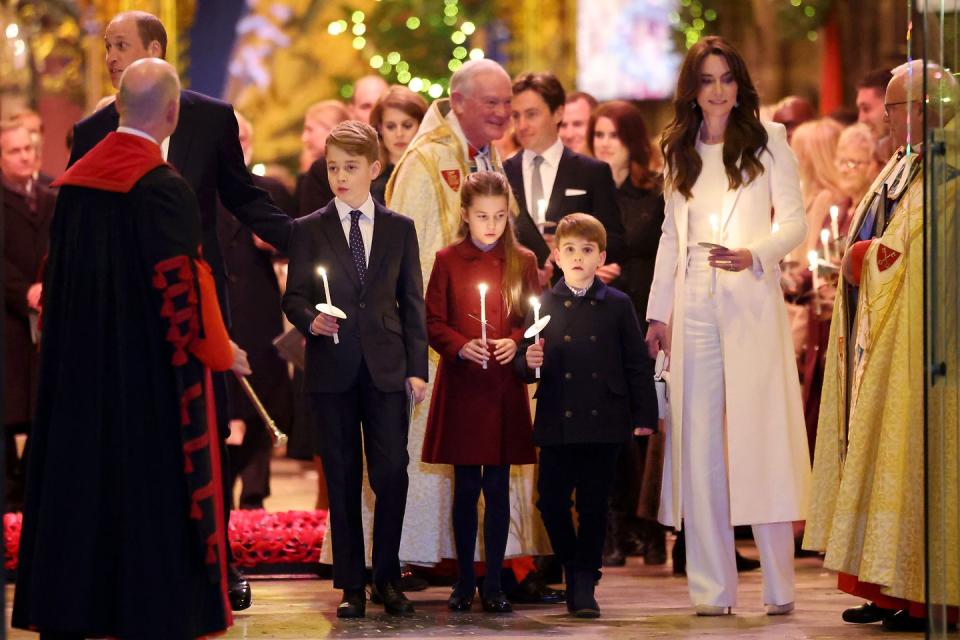 the royal family attend service