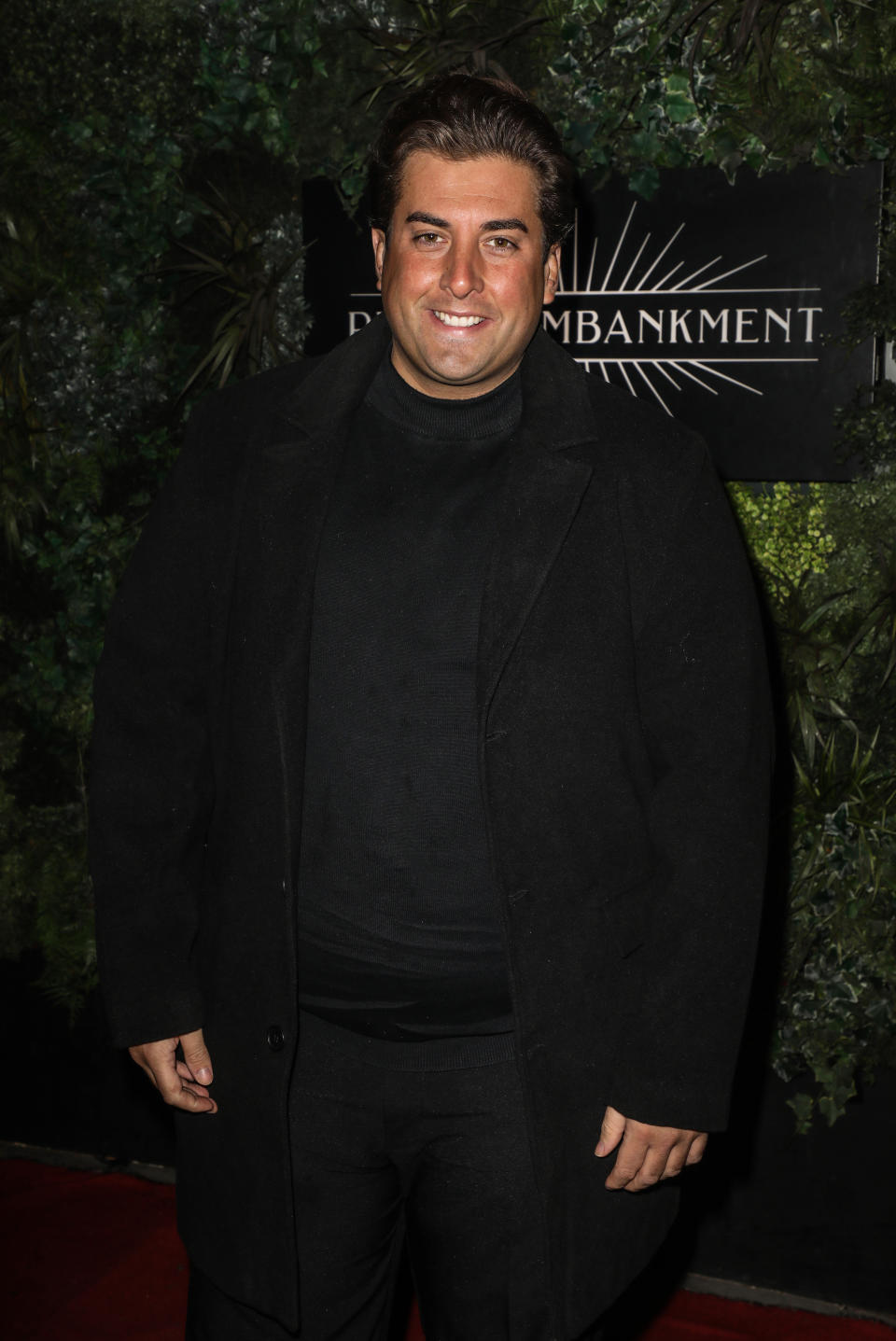 James Argent seen arriving at Proud Embankment to watch Denise Van Outen in Cabaret Allstars. (Photo by Brett Cove / SOPA Images/Sipa USA)