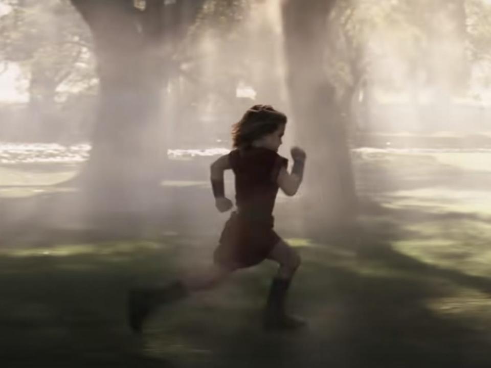 Young Thor running in "Thor: Love and Thunder."