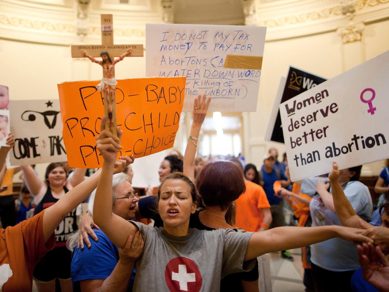 Texas Abortion clinic protest