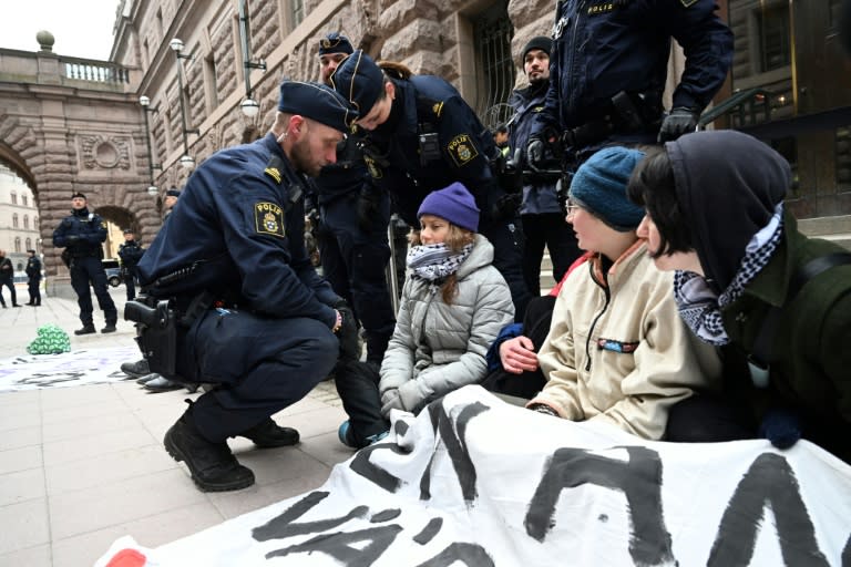 Die schwedische Staatsanwaltschaft hat die Klimaaktivisten Greta Thunberg wegen zivilen Ungehorsams und der Missachtung polizeilicher Anordnungen bei einer Protestaktion vor dem schwedischen Parlament im März angeklagt. (Fredrik SANDBERG)