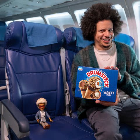 <p>Courtesy of Drumstick</p> Eric Andre in Drumstick's Super Bowl commercial.
