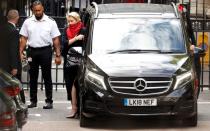 Actors Johnny Depp and Amber Heard at the High Court in London