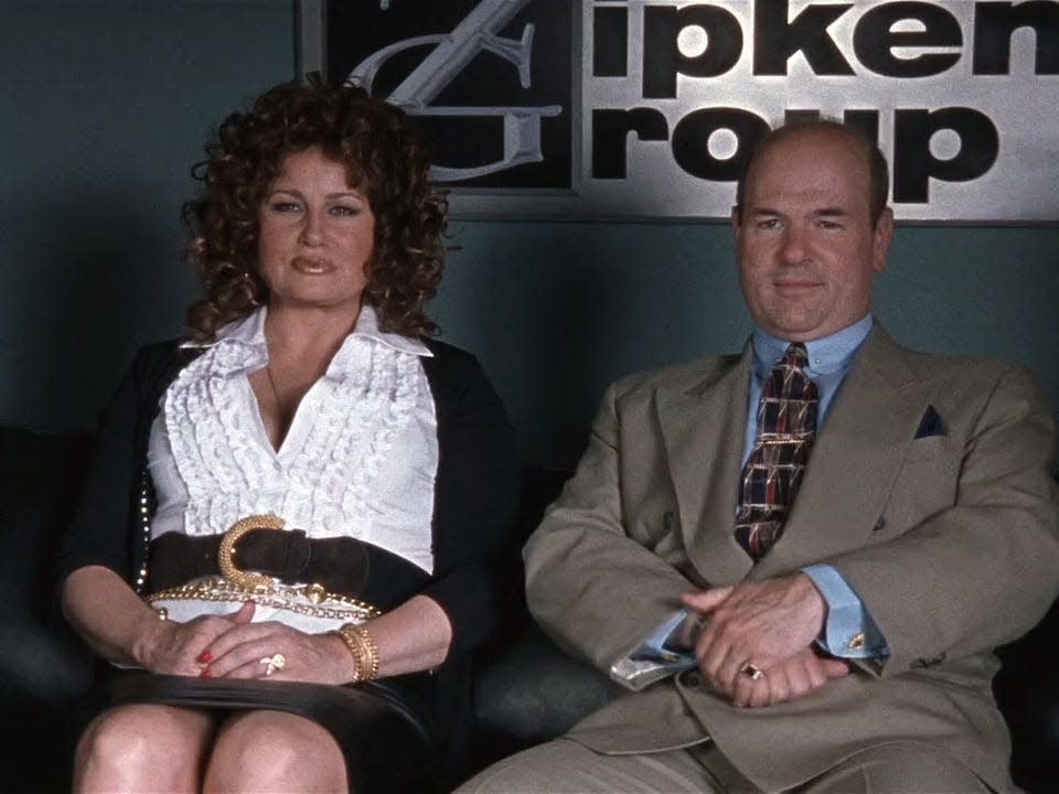 Jennifer Coolidge and Larry Miller in "A Mighty Wind."