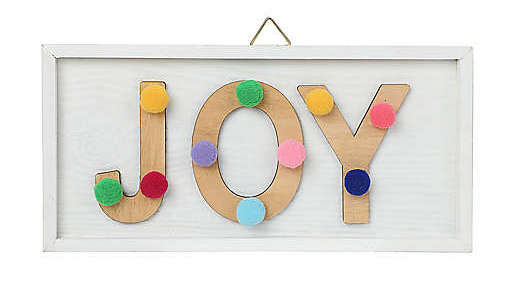 Jump for joy over this decorative sign. (Photo: Bed Bath & Beyond)