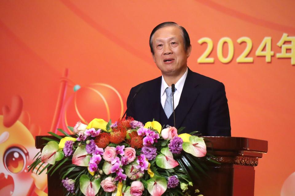 商總榮譽理事長賴正鎰今年初，在北京出席2024年台商新春聯誼會，向大陸官員提到ECFA、兩岸觀光、農漁貿等議題。（記者廖士鋒／攝影）