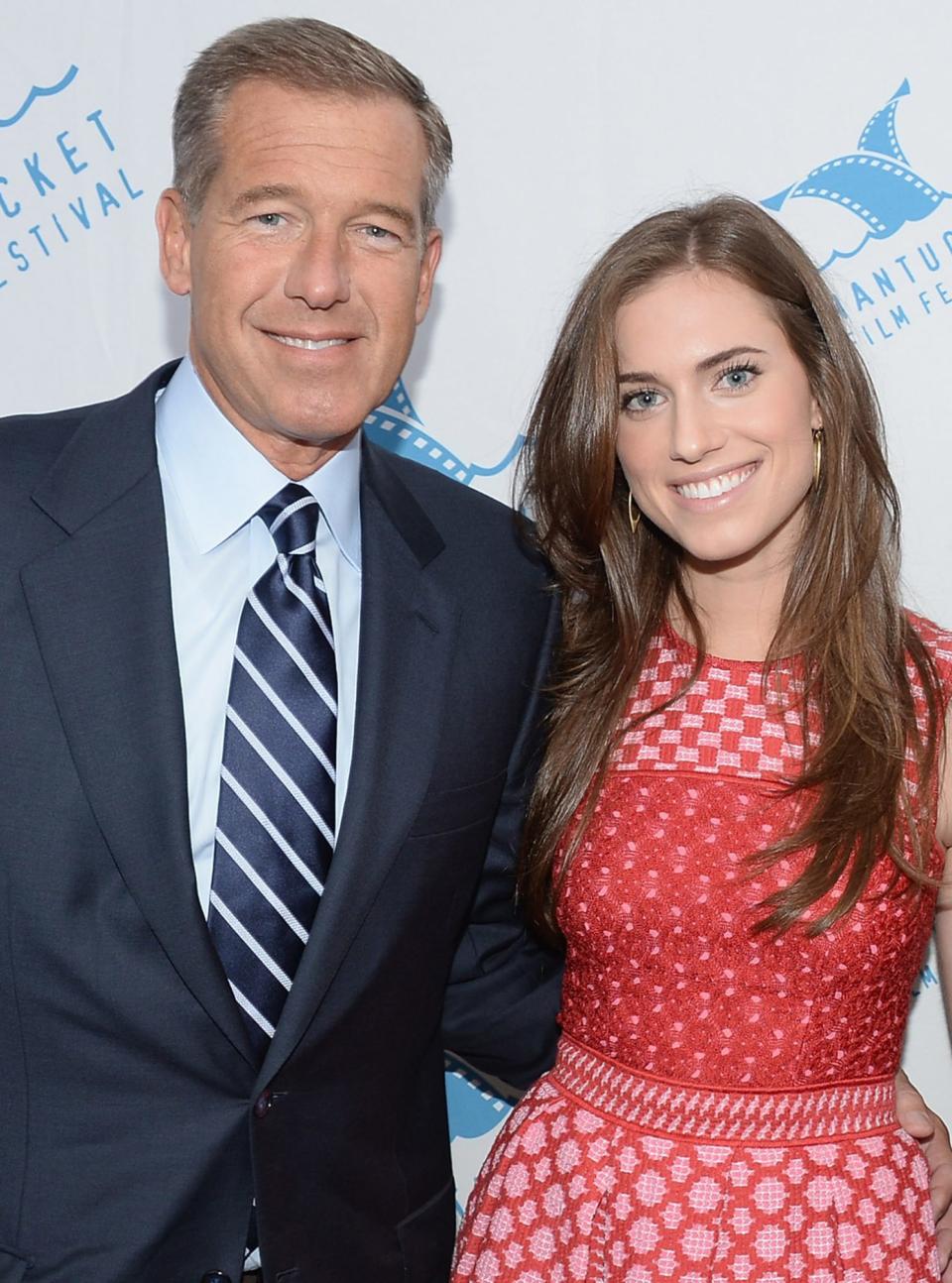 <p>Dad and daughter both work in front of the camera - just different jobs. The <em>Girls </em>star is the daughter of the longtime national news anchor.</p>