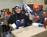 Dascha Polanco lends a hand at Food Bank for New York City's 'Done in a Day for MLK' presented by Feeding America in N.Y.C.