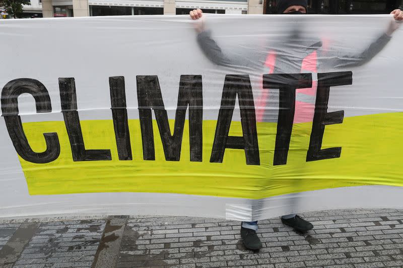 Activists from "Youth For Climate Belgium" protest in Brussels
