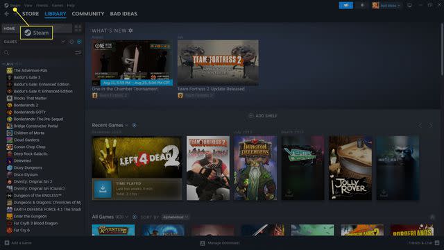 Share your Steam library with multiple accounts - Full Games