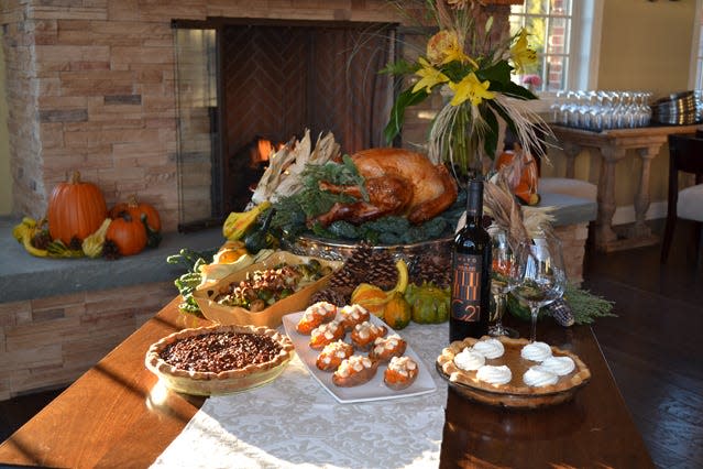 A Thanksgiving spread from Diamond Mills Hotel & Tavern in Saugerties, NY.