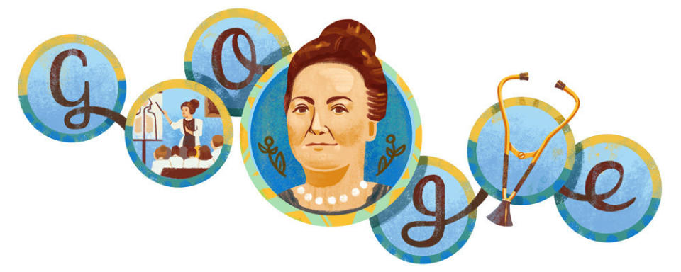 A <a href="https://www.google.com/doodles/cecilia-griersons-157th-birthday" target="_blank">physician from Argentina</a>, she was the first woman in her country to receive a medical degree.