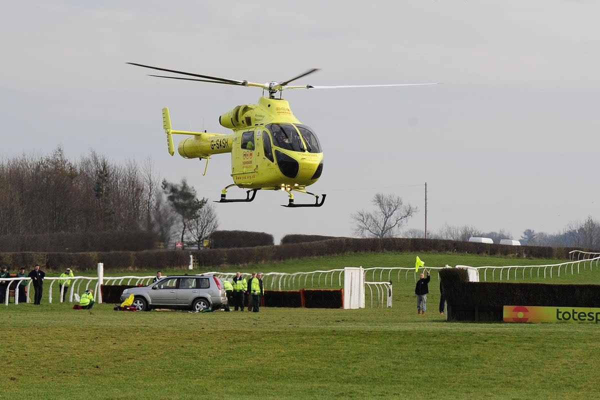 Yorkshire Air Ambulance crew have suffered laser attacks (John Giles/PA) (PA Archive)