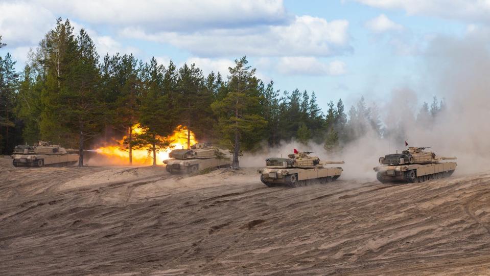 US Marine Corps M1A1 Abrams tank Finland Arrow 19