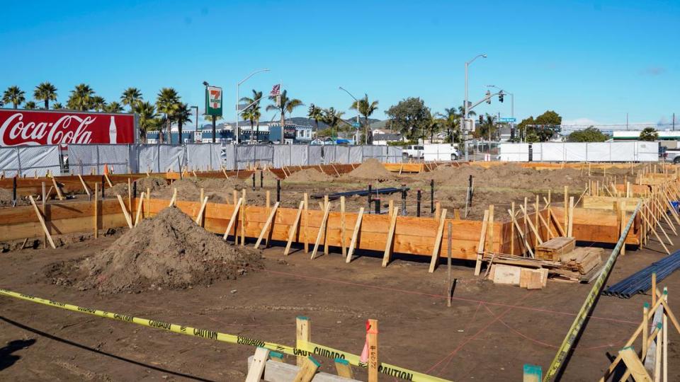 Coastal Community Builders hosted a groundbreaking event for a 37-unit mixed-use project on West Grand Avenue in Grover Beach on Jan. 25, 2023.