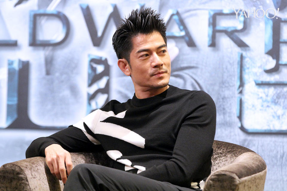 “Cold War 2″ star Aaron Kwok at a press conference event on Tuesday, 8 July.