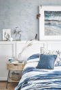 <p> The sea and coastal landscapes have inspired generations of artists, so why not use a painterly approach as a canvas for your coastal decor ideas? </p> <p> Watercolor bedding, wave-patterned wallpaper and artworks with an ocean theme all contribute to this artistic interpretation of the coastal look. </p> <p> Add in weathered wood furniture and panelling to ground this airy, romantic look. </p>