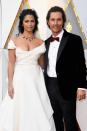 <p>Matthew McConaughey met model Camila Alves at a Los Angeles nightclub in 2006, when McConaughey was 36 and Alves was 23. While it <a rel="nofollow noopener" href="https://www.usmagazine.com/celebrity-news/news/matthew-mcconaughey-my-wife-camila-alves-once-rejected-me-w461418/" target="_blank" data-ylk="slk:took some convincing" class="link ">took some convincing</a> to win her over, the two finally started dating and he proposed on Christmas Day in 2011. The couple then married in June 2012. They share three kids together: sons Levi and Livingston and daughter Vida.</p>