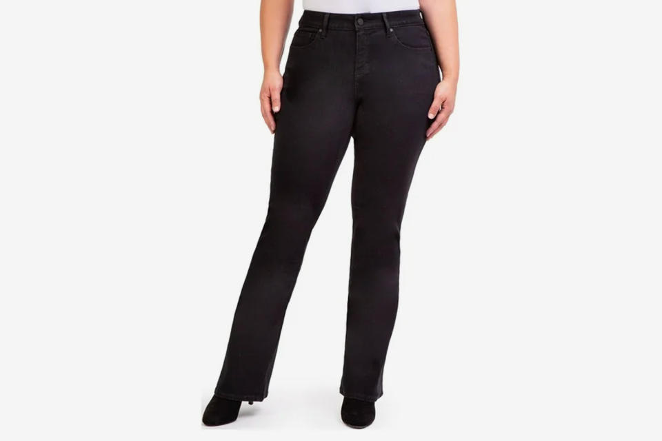 Jordache Mid Rise Curvy Bootcut Jeans